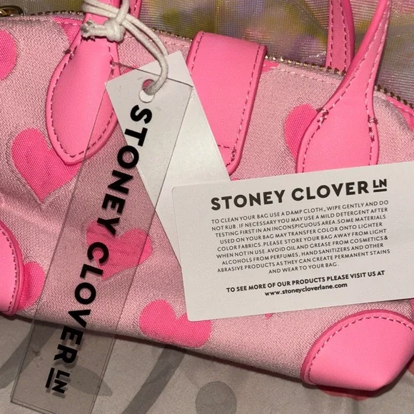 Stoney Clover Lane Pink Heart Mini Pouchette - Picture 6 of 8